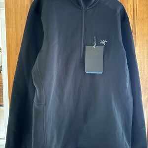 NWT Arc’Teryx Men’s Rho AR Zip Neck,Black, XXL